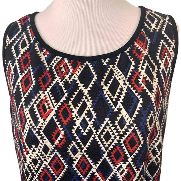 Aryeh Anthropologie Multicolor Sleeveless Geometric Shift Dress Size Small - Picture 2 of 8